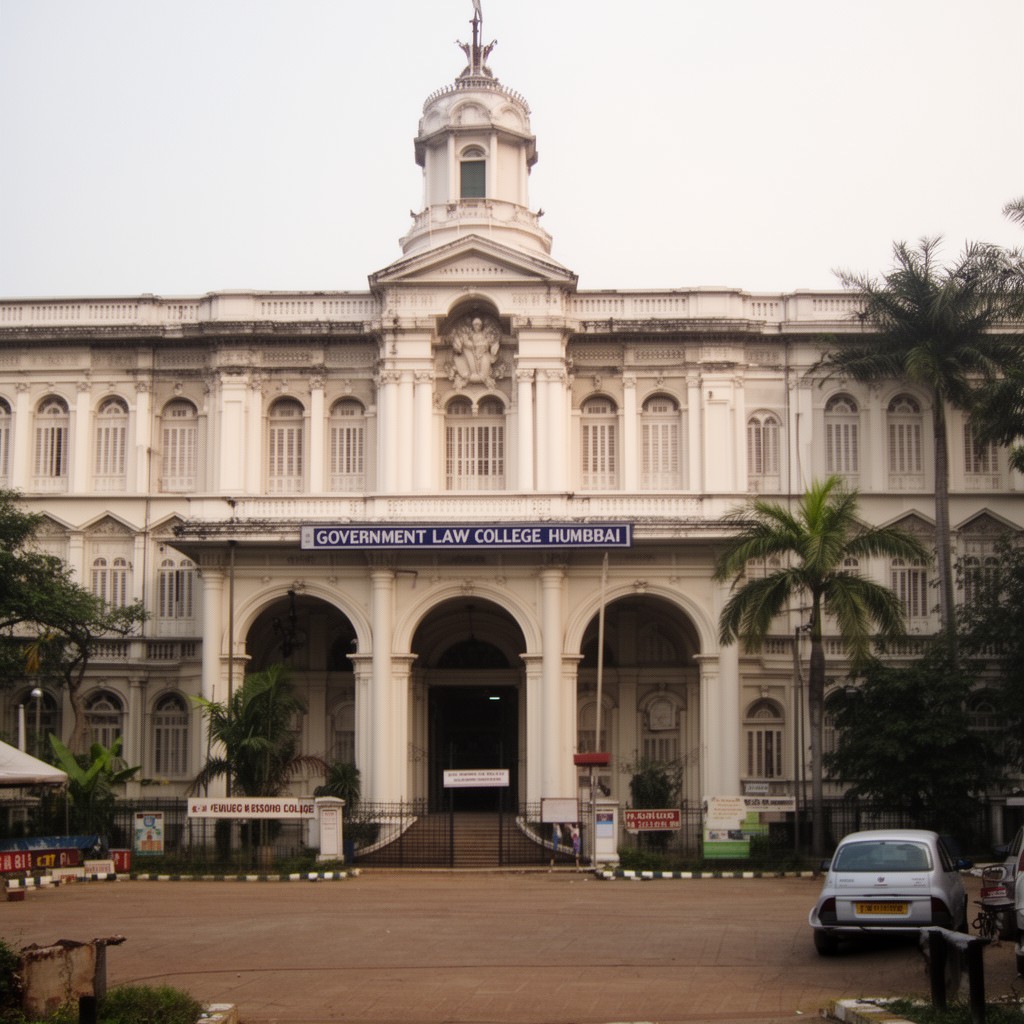 AI-generated illustration of Government Law College Mumbai