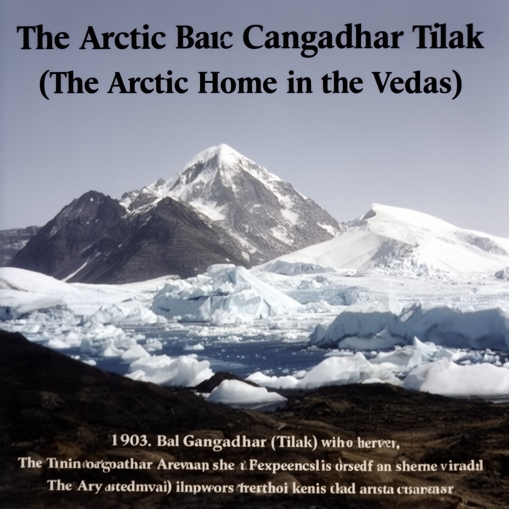 AI-generated illustration of The Arctic Home in the Vedas
