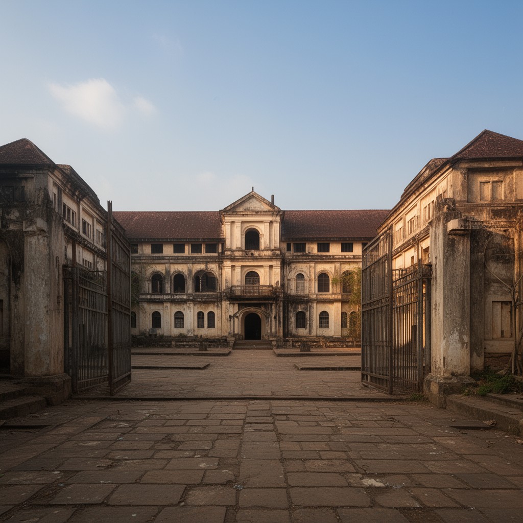 AI-generated illustration of Mandlay prison