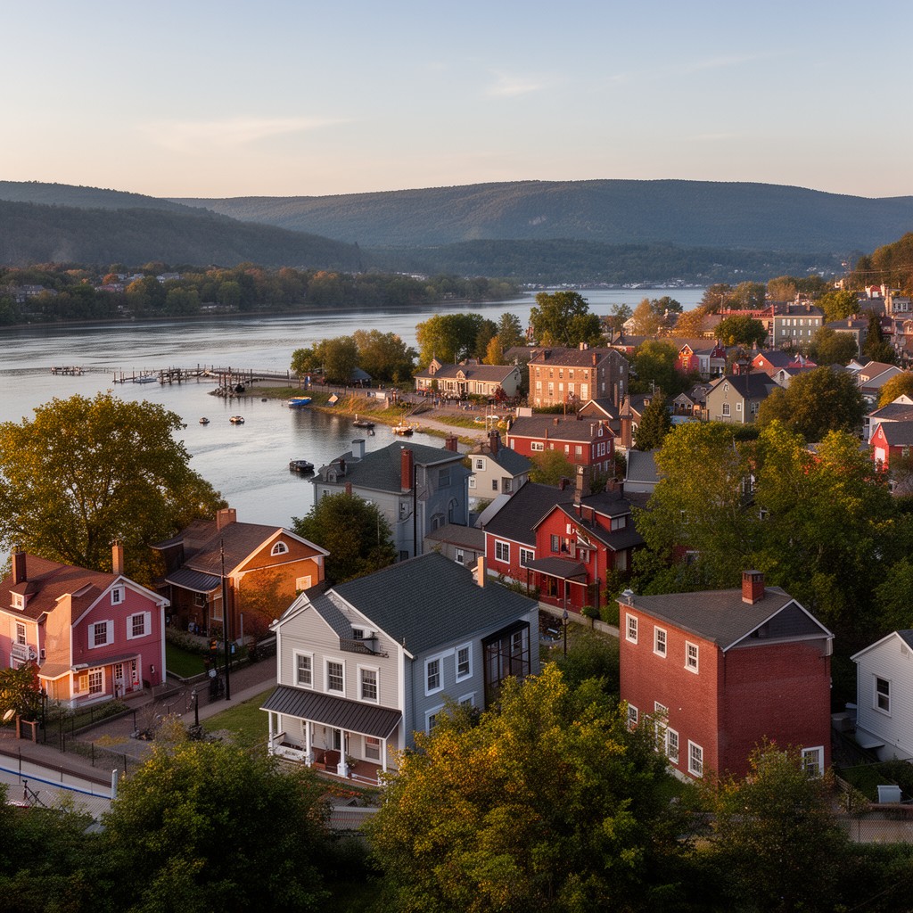 AI-generated illustration of Village of Athens, New York