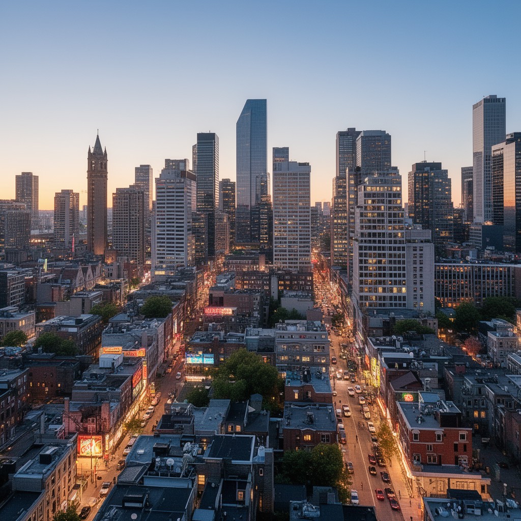 AI-generated illustration of Midtown Toronto