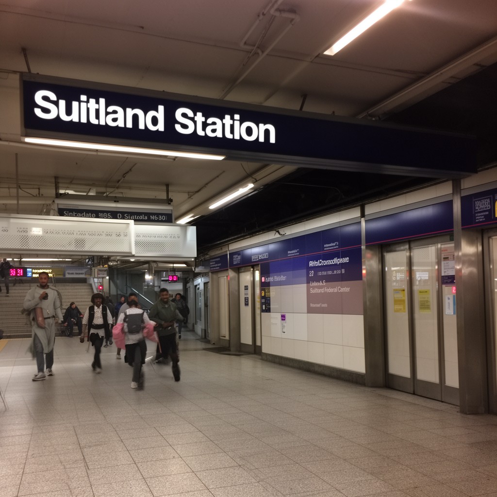AI-generated illustration of Suitland station