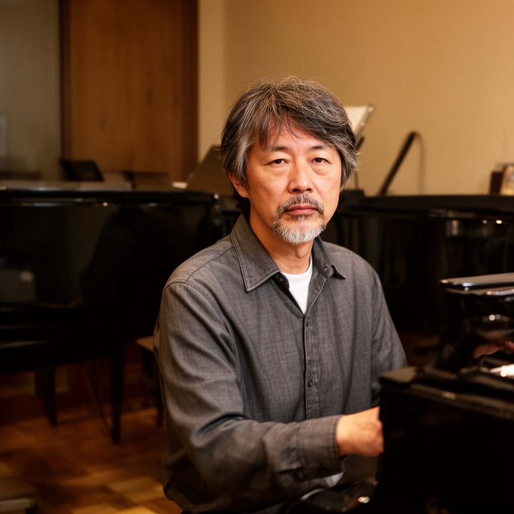 AI-generated illustration of Shigeru Umebayashi