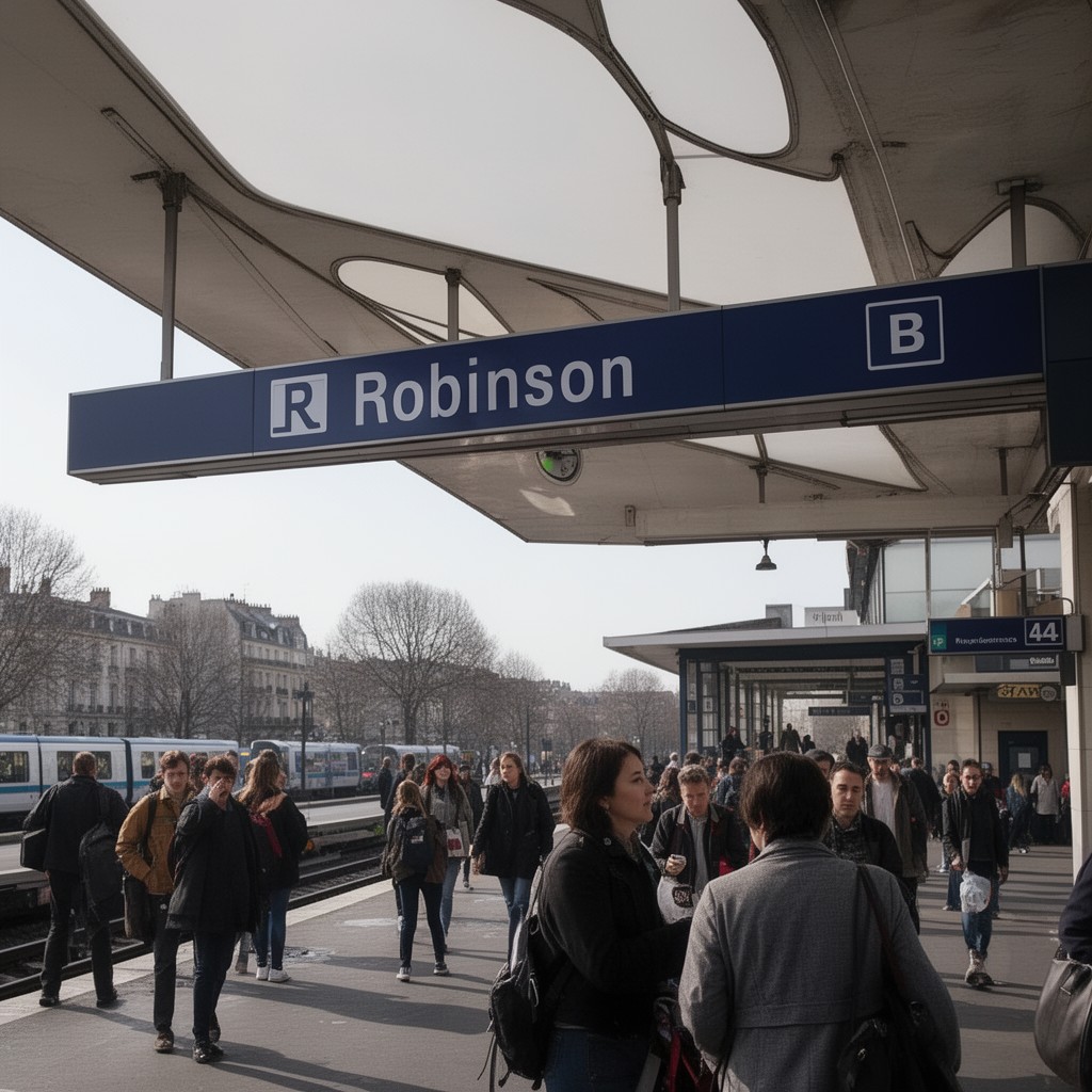 AI-generated illustration of Robinson station
