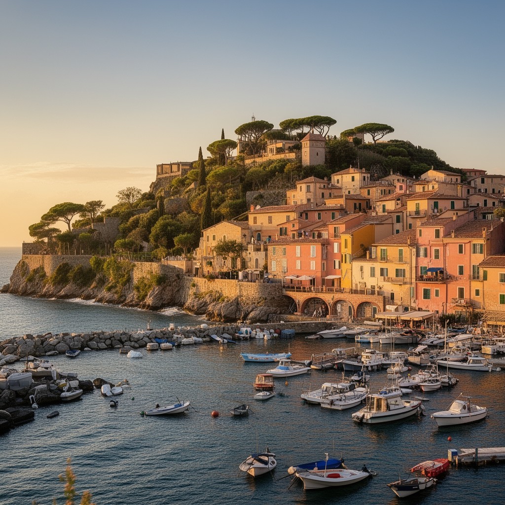 AI-generated illustration of Porto Ercole