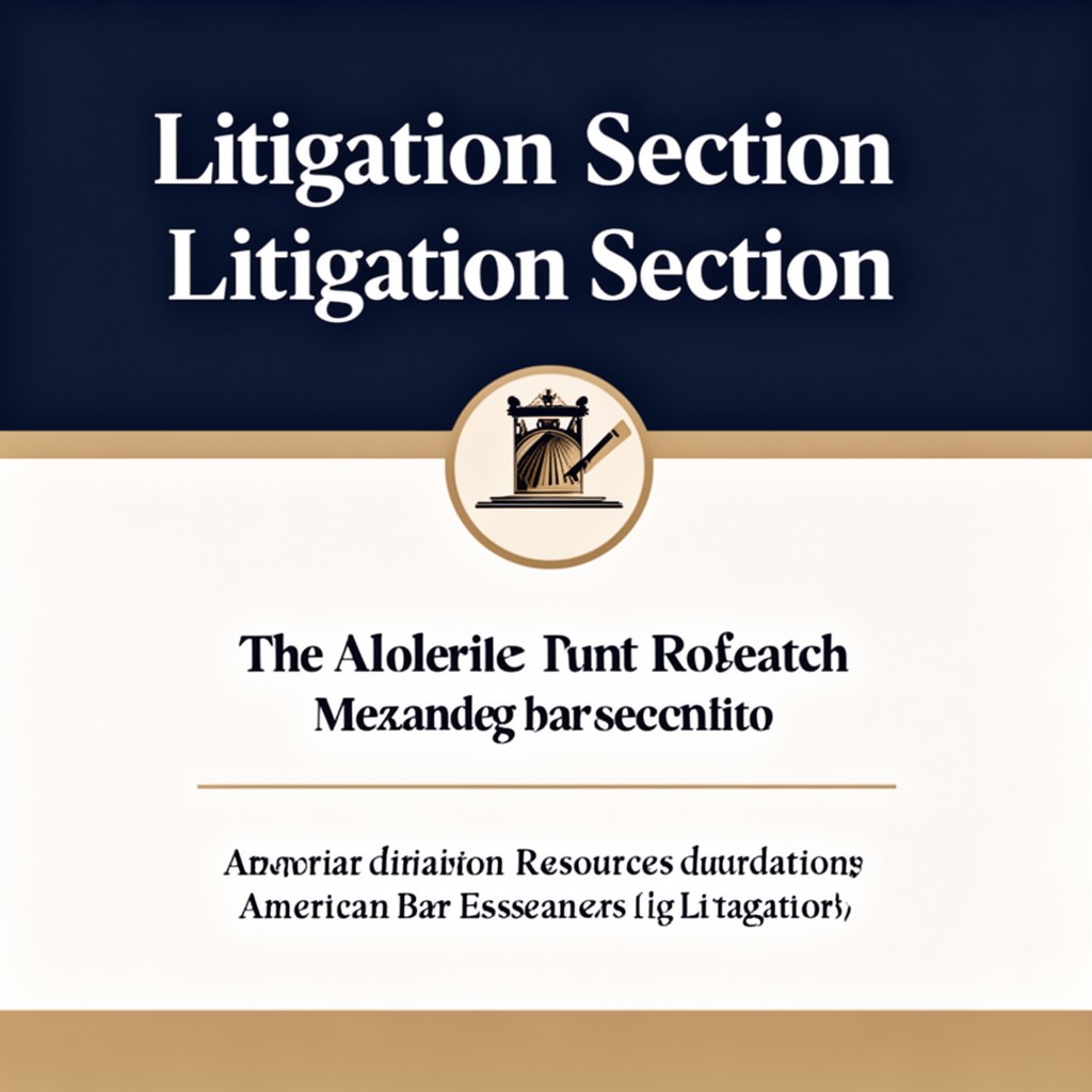 AI-generated illustration of Litigation Section
