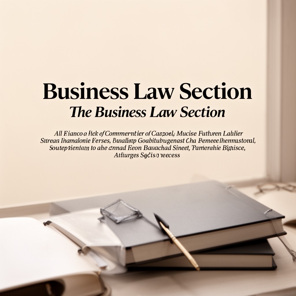 AI-generated illustration of Business Law Section