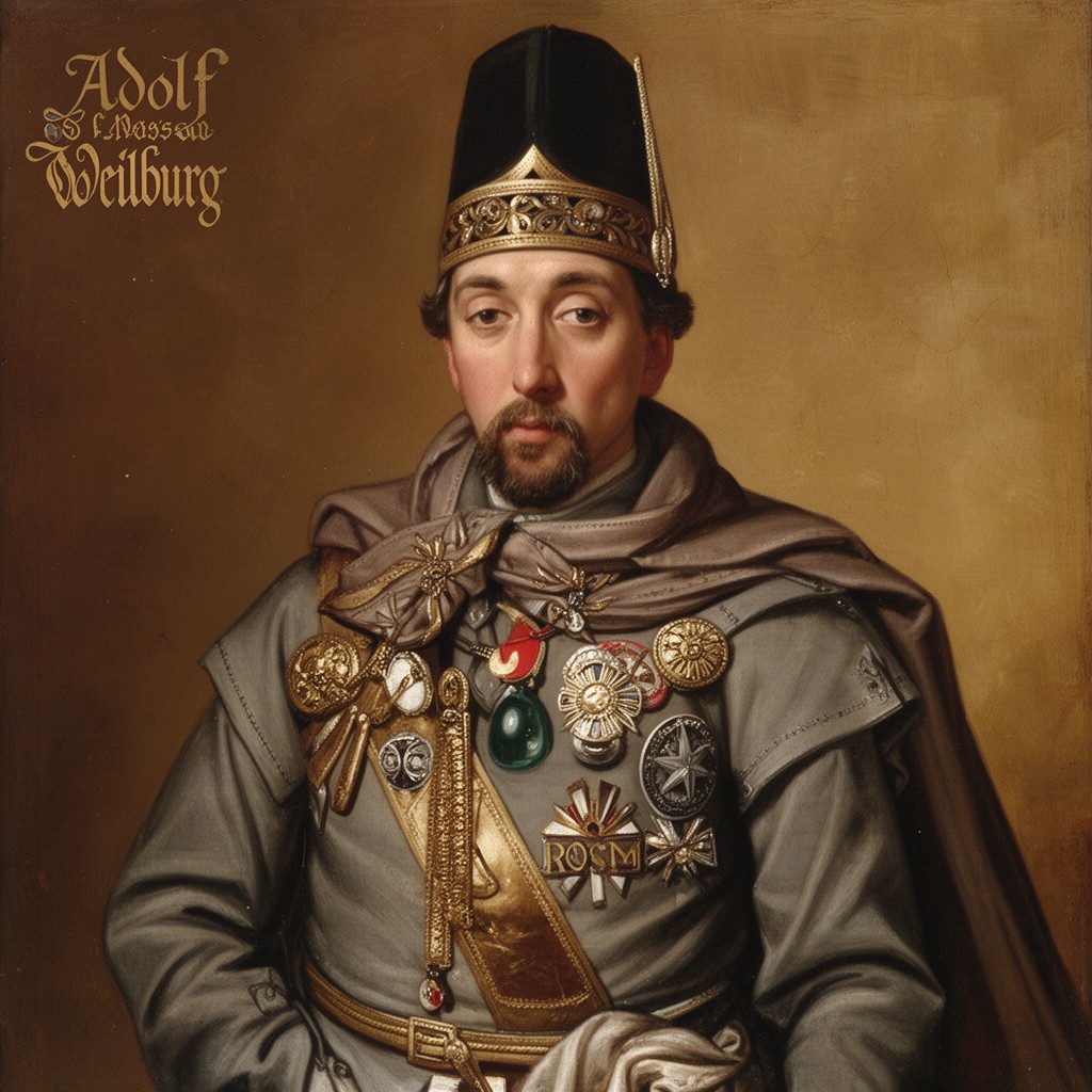 AI-generated illustration of Adolf of Nassau-Weilburg