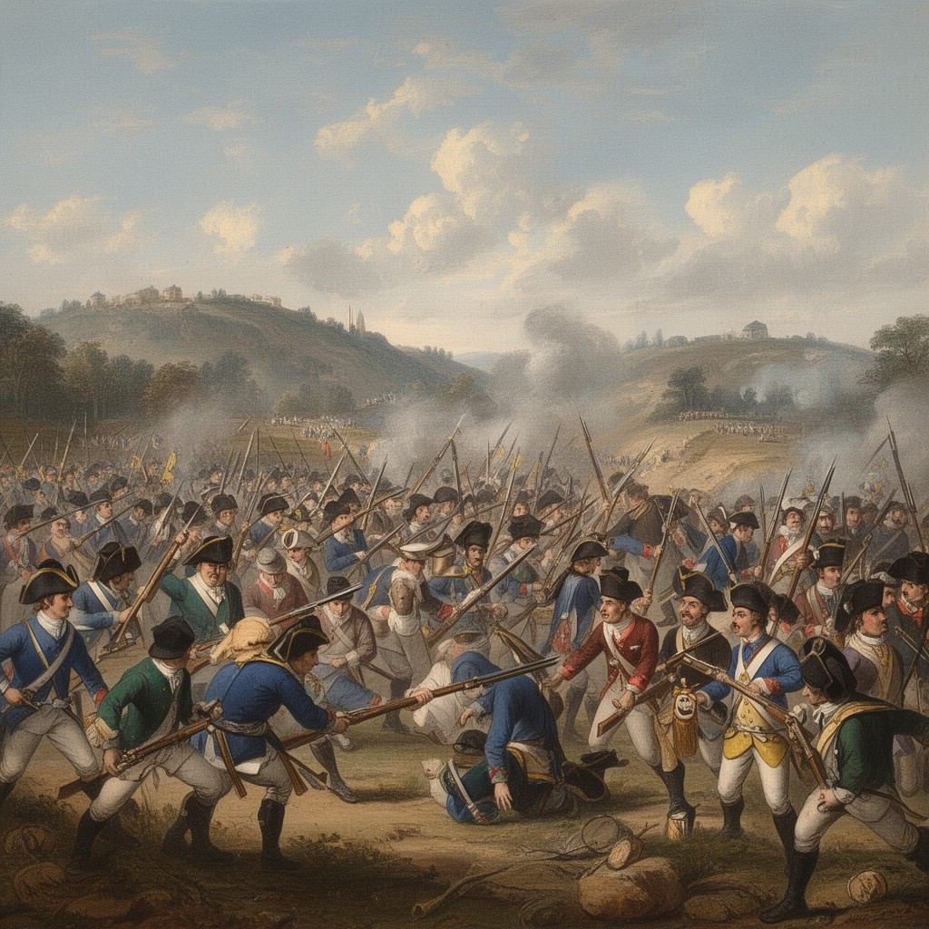AI-generated illustration of Battle of Bergen