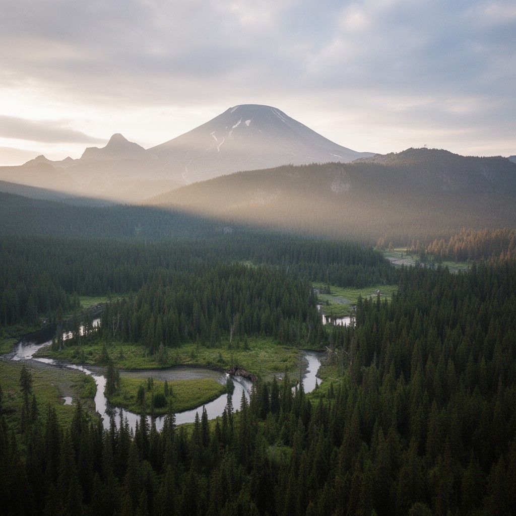AI-generated illustration of Gifford Pinchot National Forest