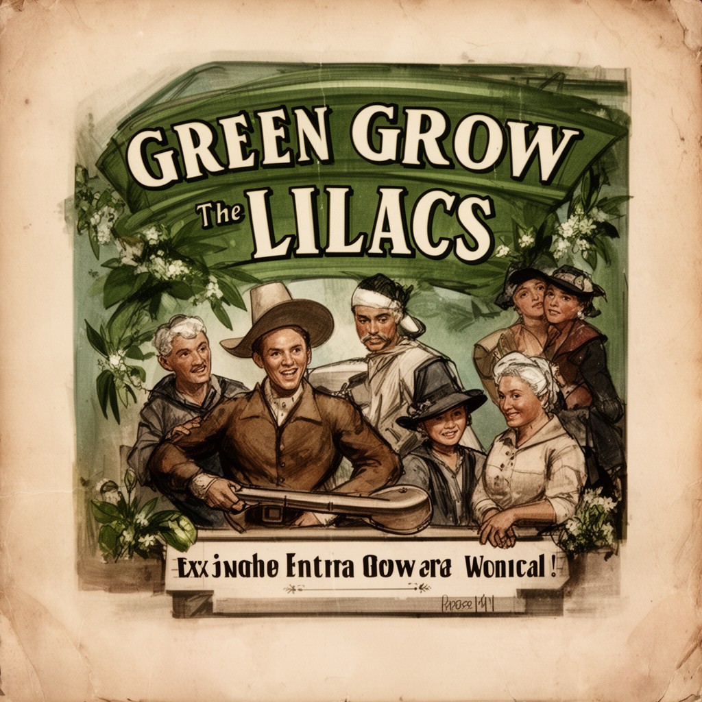 AI-generated illustration of Green Grow the Lilacs