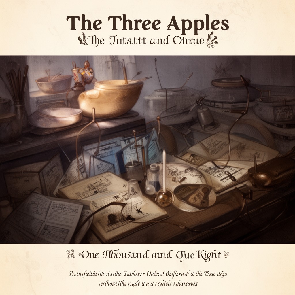 AI-generated illustration of The Three Apples