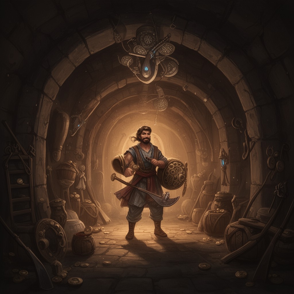 AI-generated illustration of Ali Baba