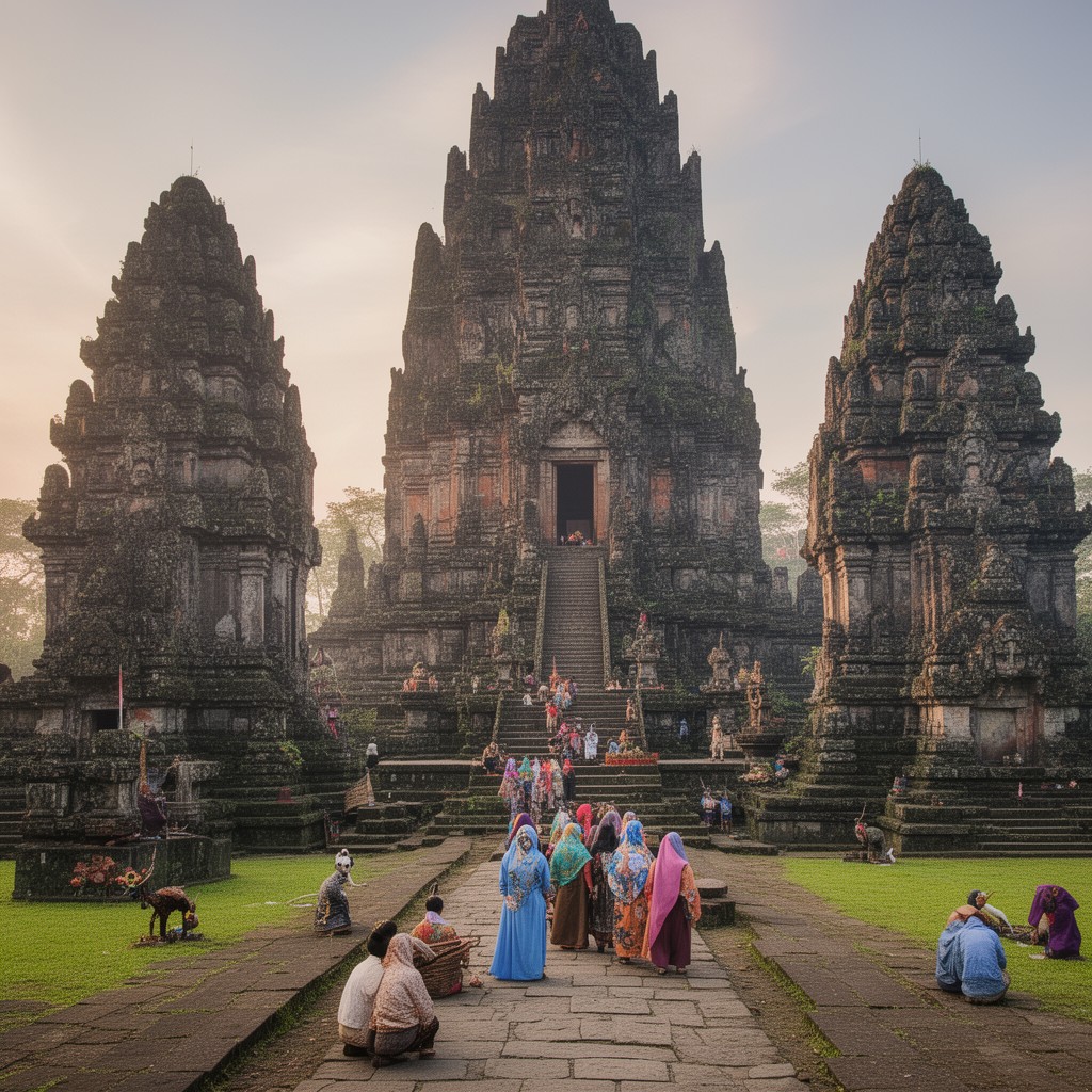 AI-generated illustration of Sanjaya dynasty