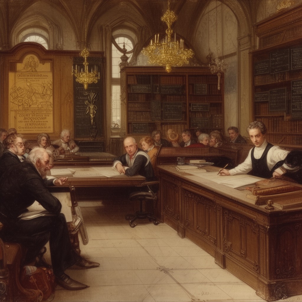 AI-generated illustration of Court of Exchequer