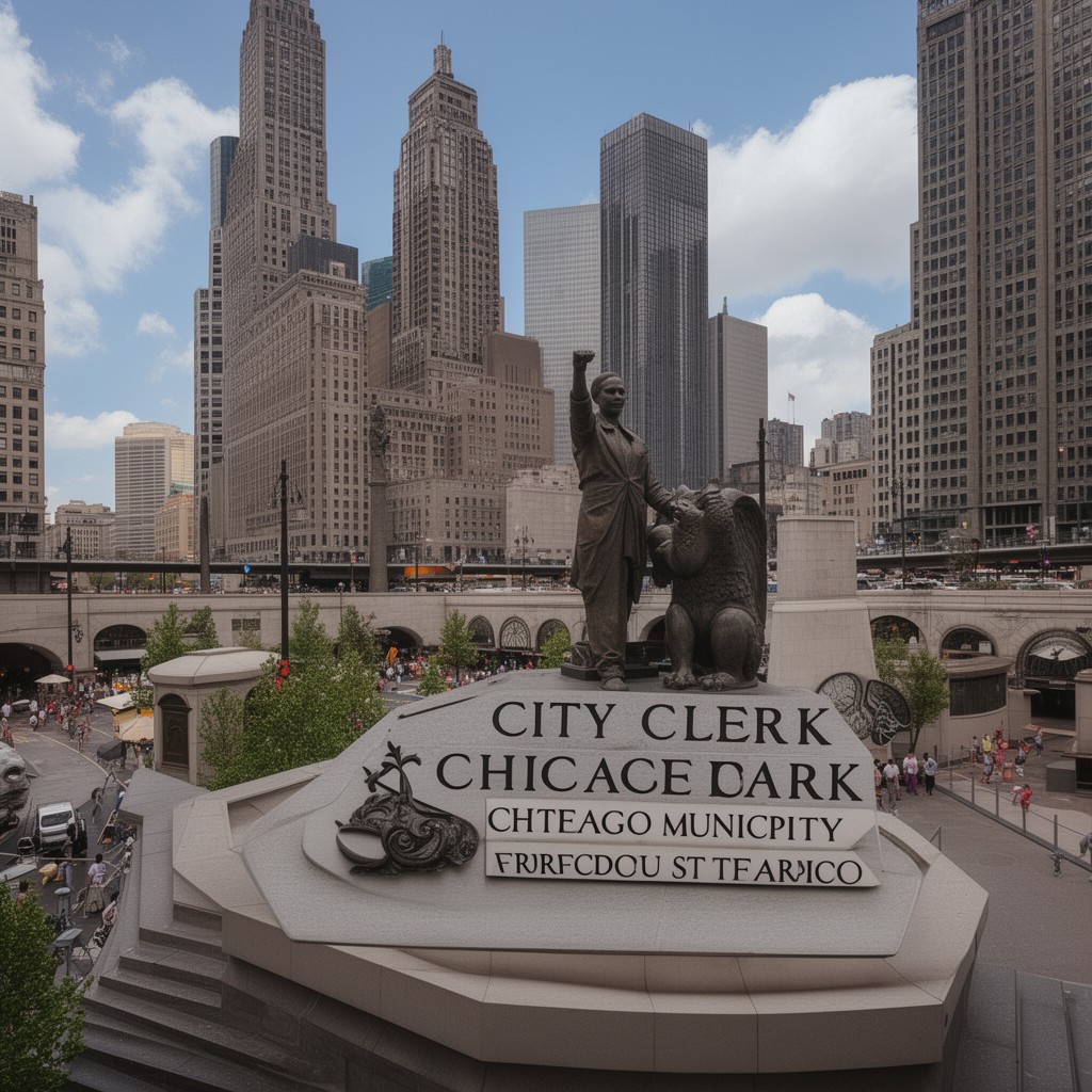 AI-generated illustration of City Clerk of Chicago