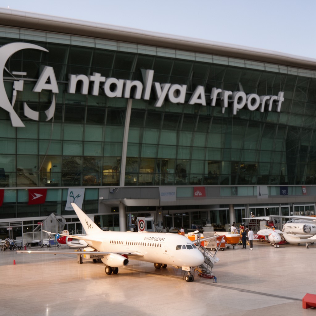 AI-generated illustration of Antalya Airport