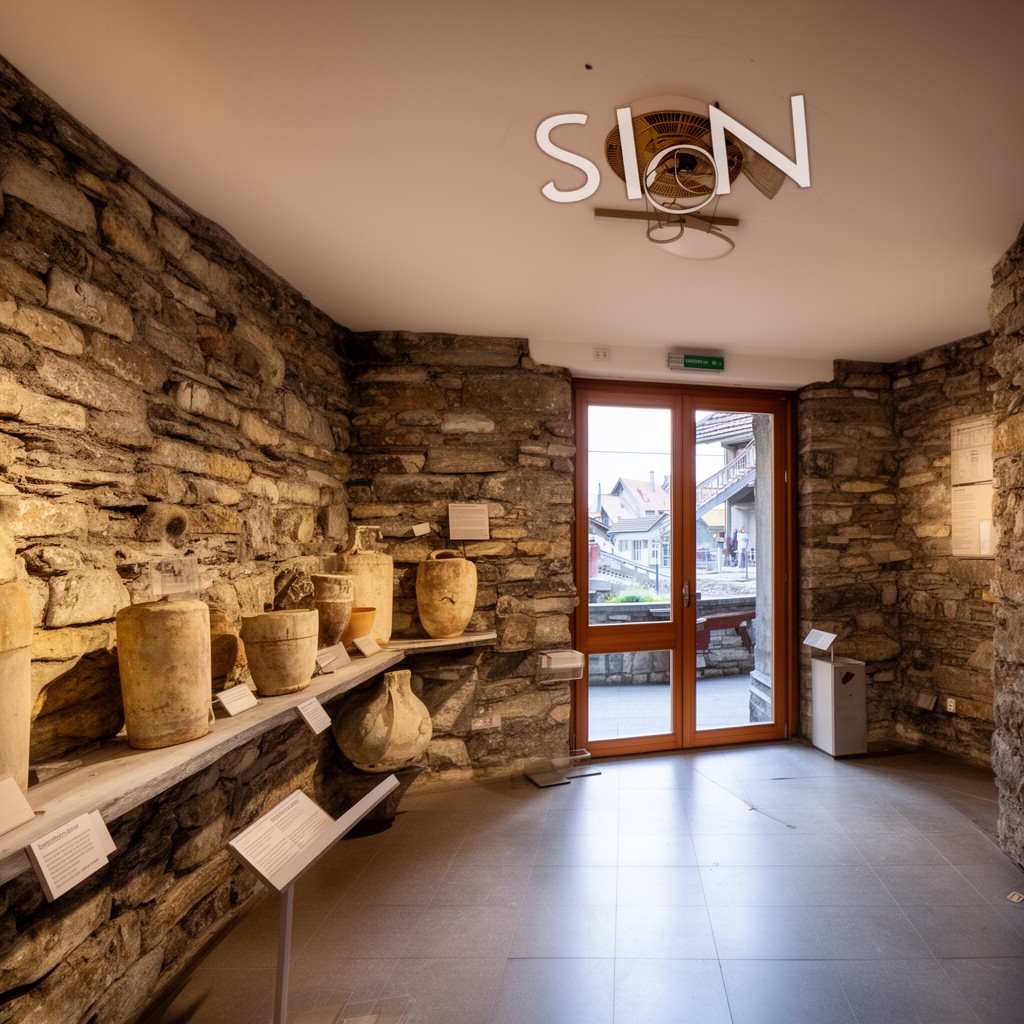 AI-generated illustration of Sion archaeological museum