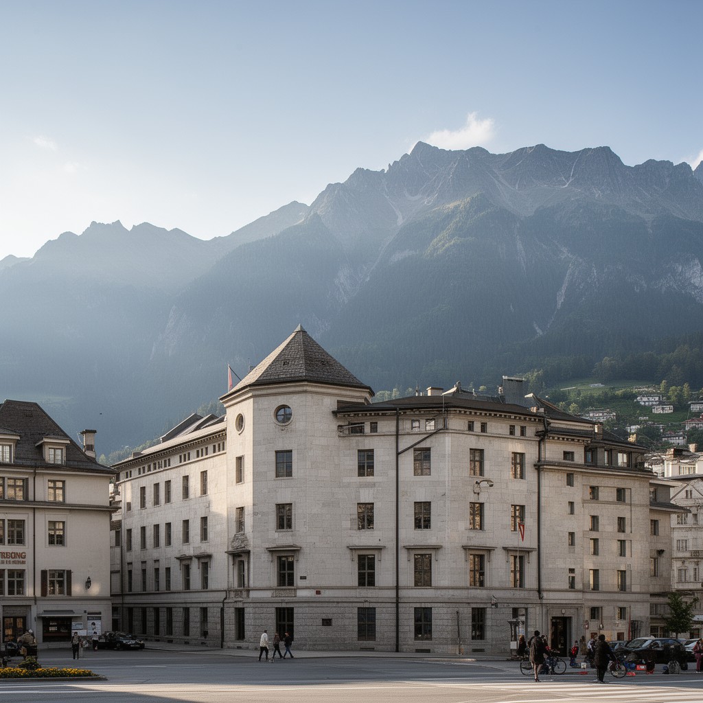 AI-generated illustration of cantonal courts of Valais