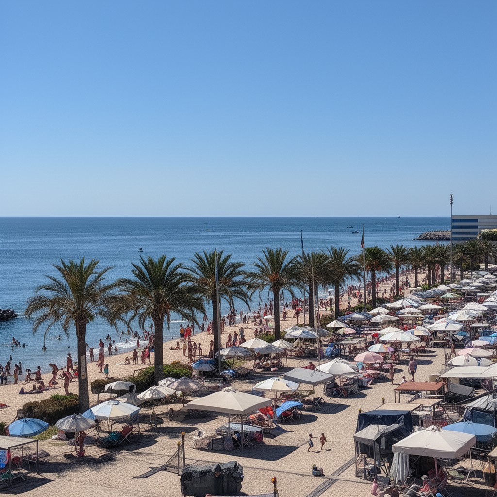 AI-generated illustration of Canet-en-Roussillon