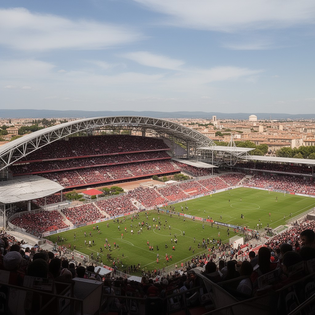 AI-generated illustration of Stadium de Toulouse