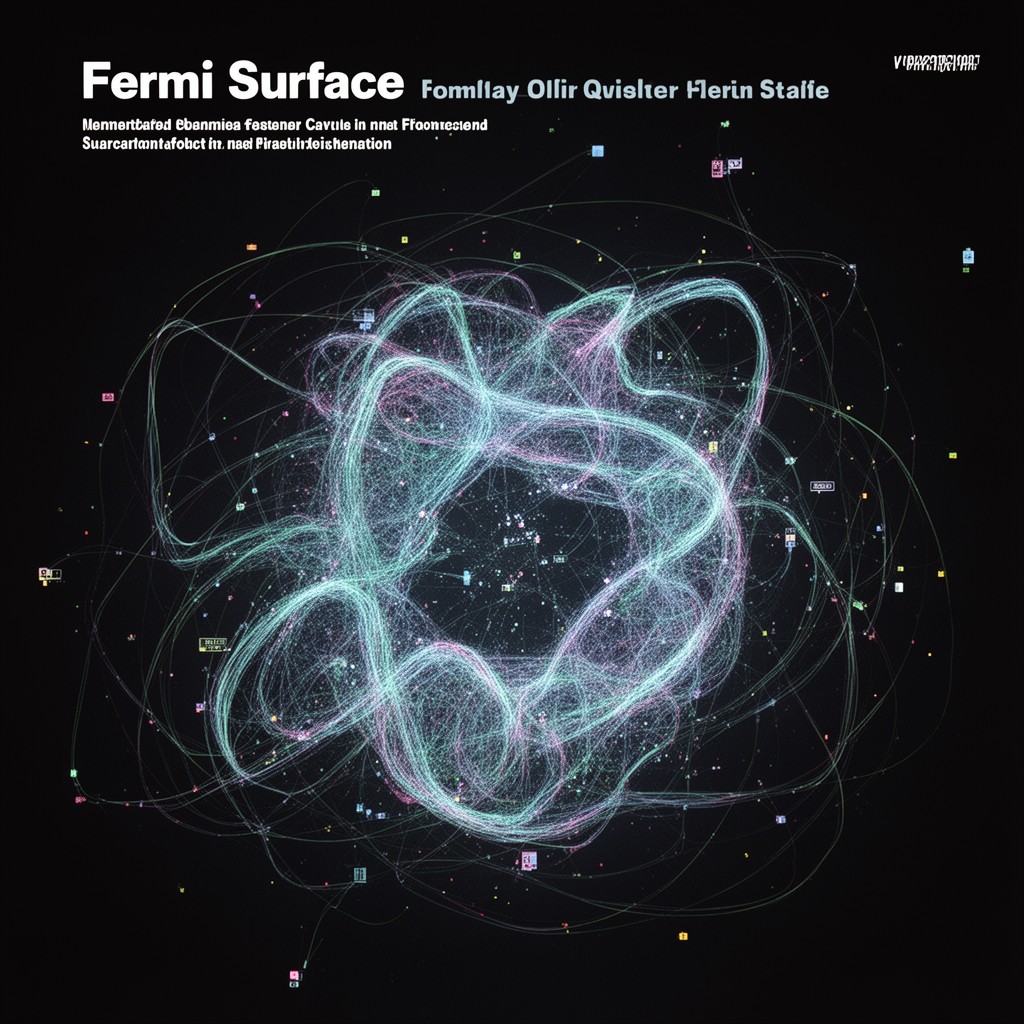 AI-generated illustration of Fermi surface