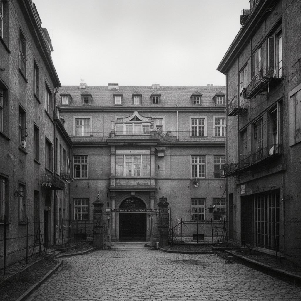 AI-generated illustration of Prinz-Albrecht-Straße area