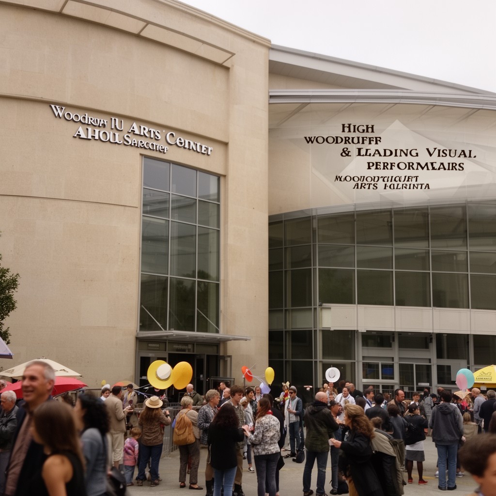 AI-generated illustration of Woodruff Arts Center