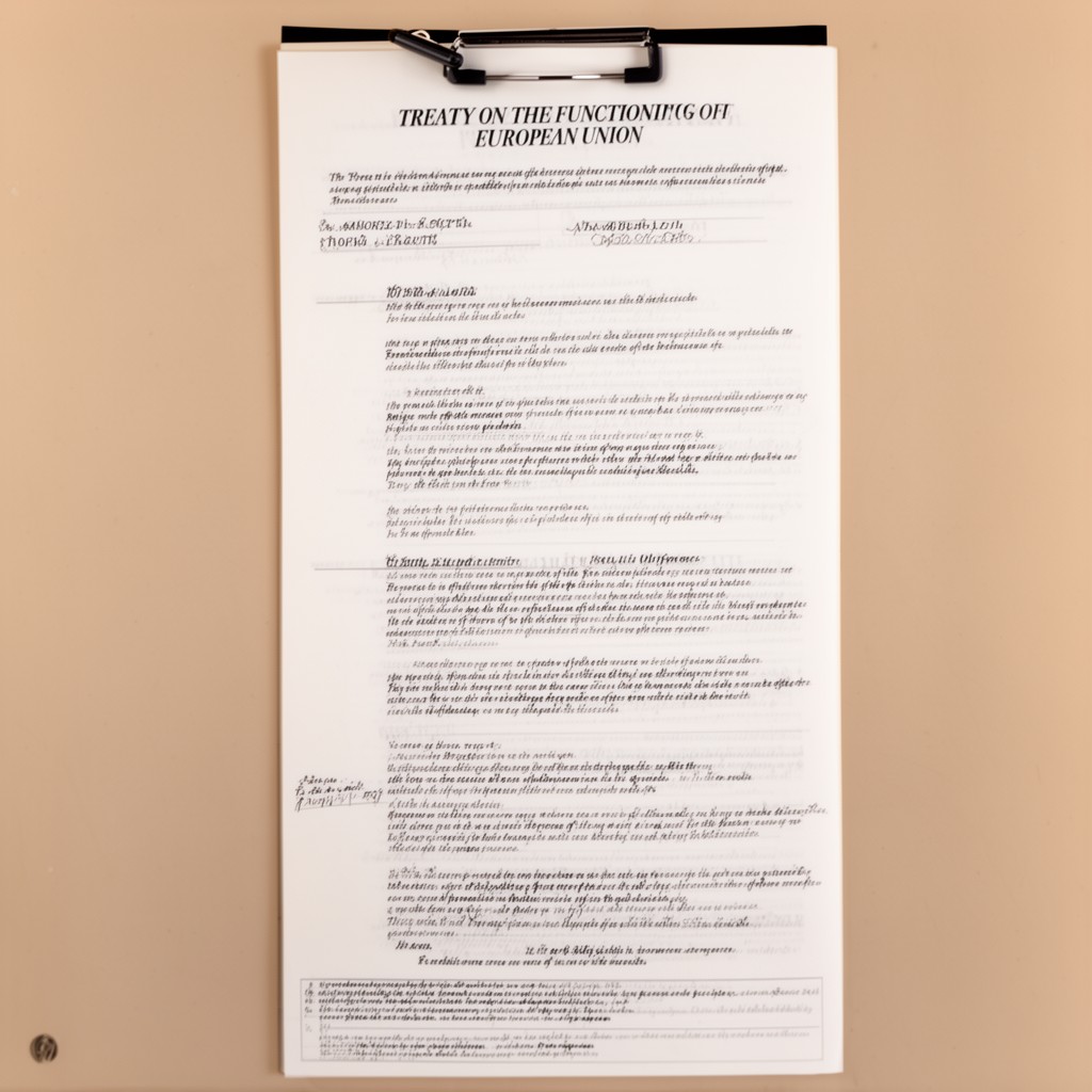 AI-generated illustration of Treaty on the Functioning of the European Union