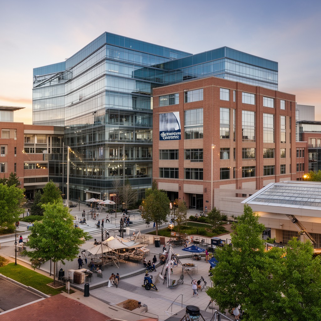 AI-generated illustration of Charlotte campus