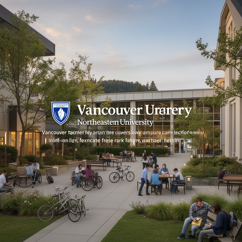 AI-generated illustration of Vancouver campus