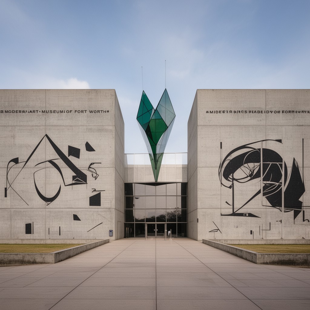 AI-generated illustration of Modern Art Museum of Fort Worth
