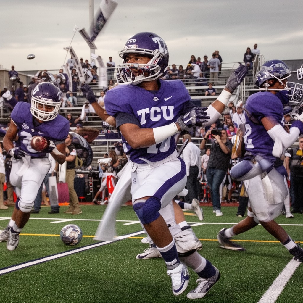 AI-generated illustration of TCU Horned Frogs