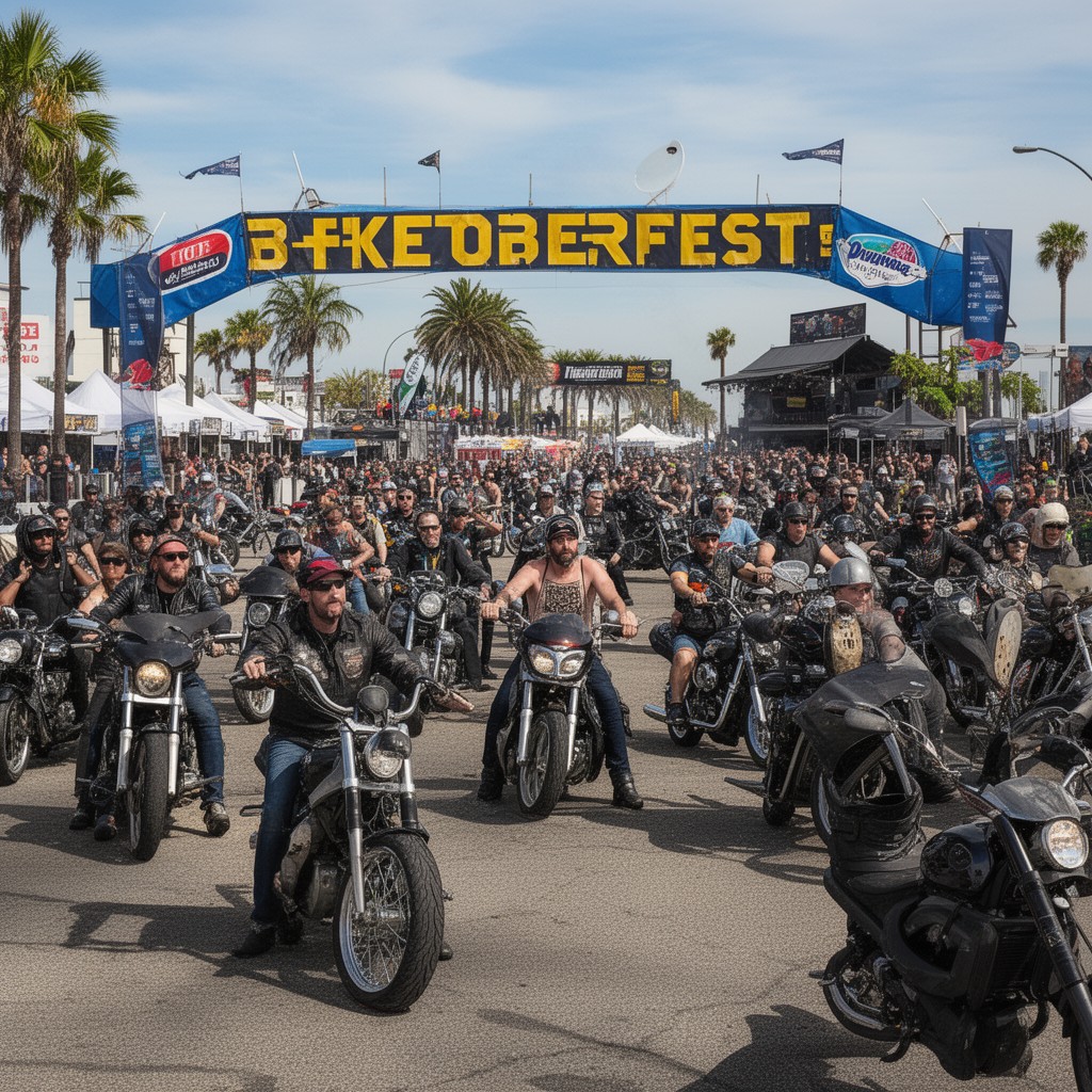 AI-generated illustration of Biketoberfest
