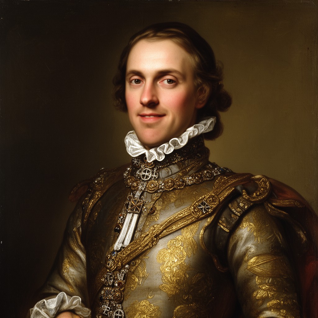 AI-generated illustration of Frederick II of Denmark