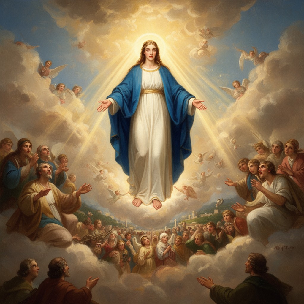AI-generated illustration of Assumption of Mary