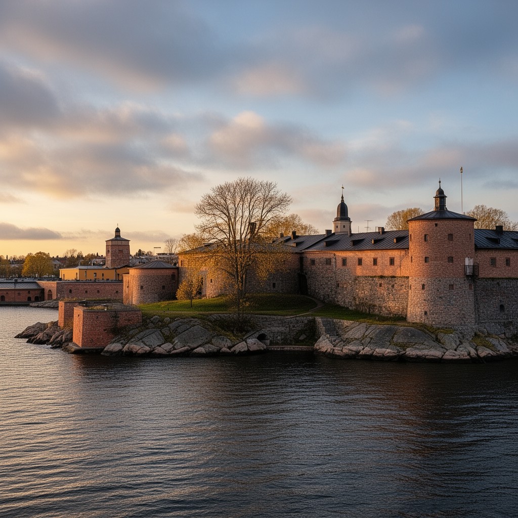 AI-generated illustration of Suomenlinna sea fortress