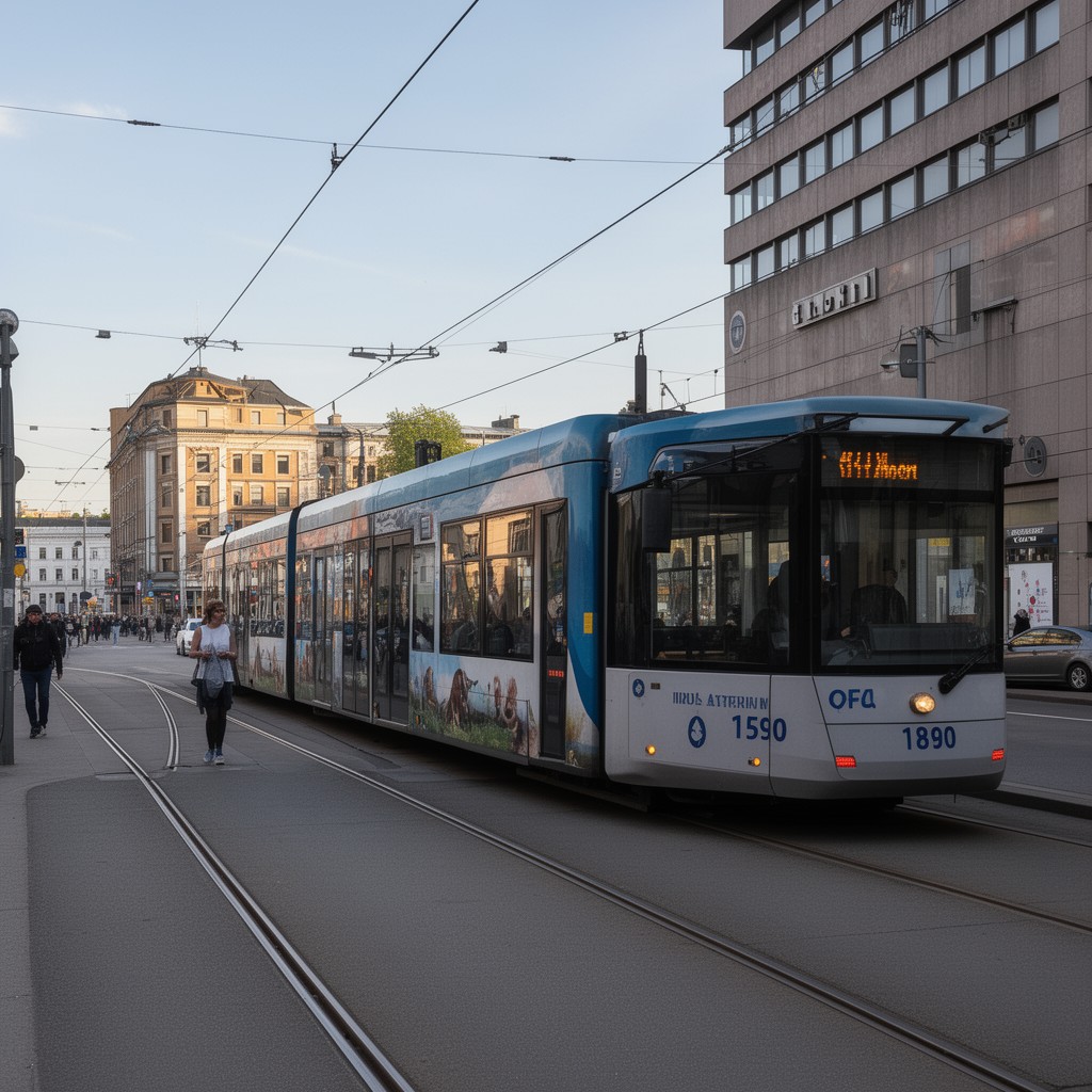 AI-generated illustration of Helsinki Regional Transport Authority