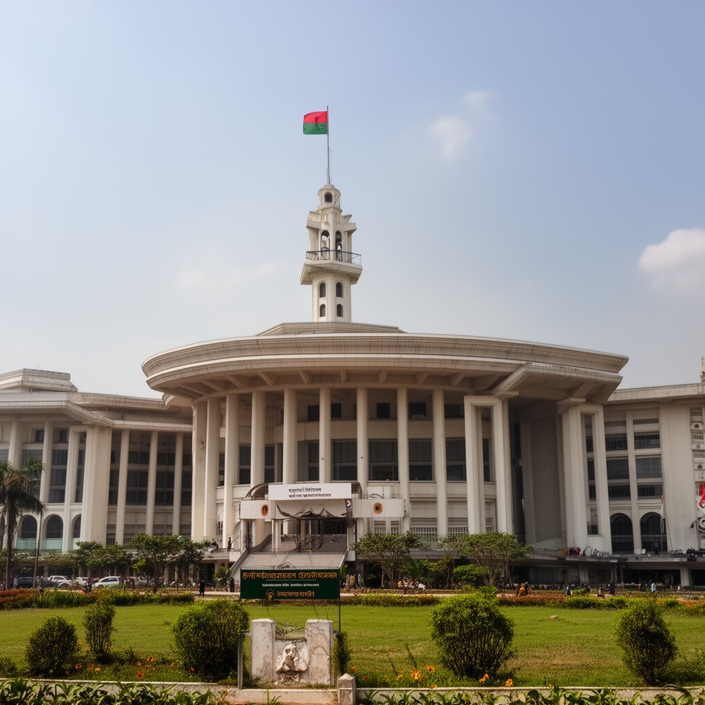 AI-generated illustration of Jatiya Sangsad