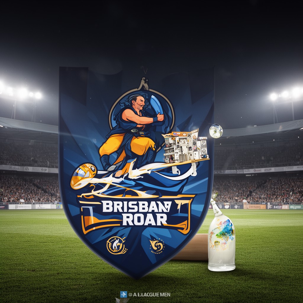 AI-generated illustration of Brisbane Roar FC