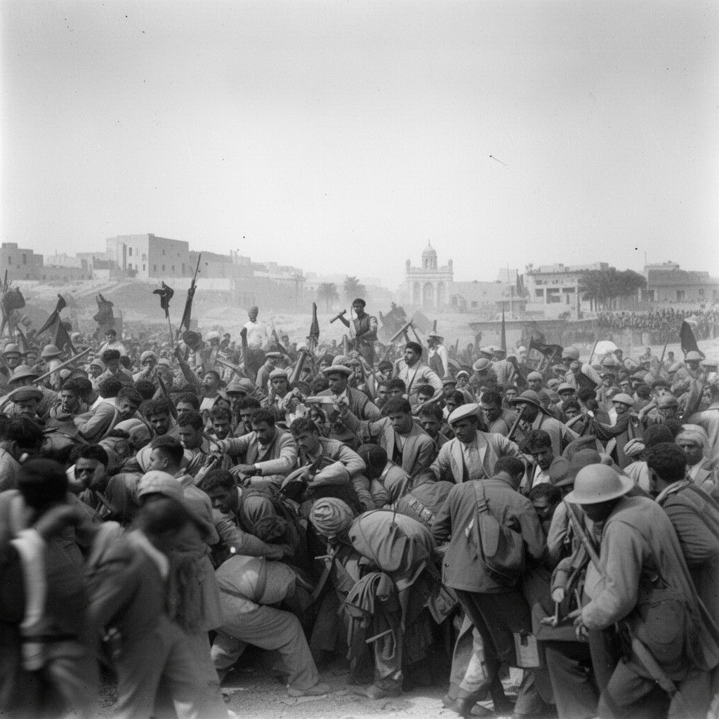 AI-generated illustration of Iraq revolt of 1920