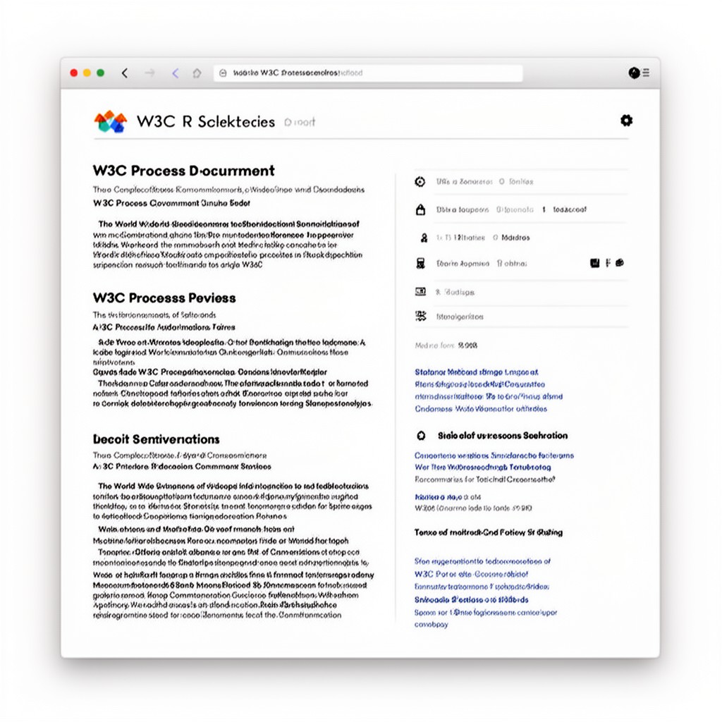 AI-generated illustration of W3C Process Document
