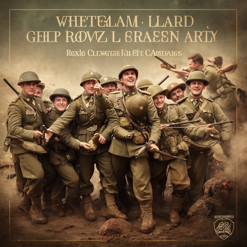 AI-generated illustration of 6th Battalion, Green Howards