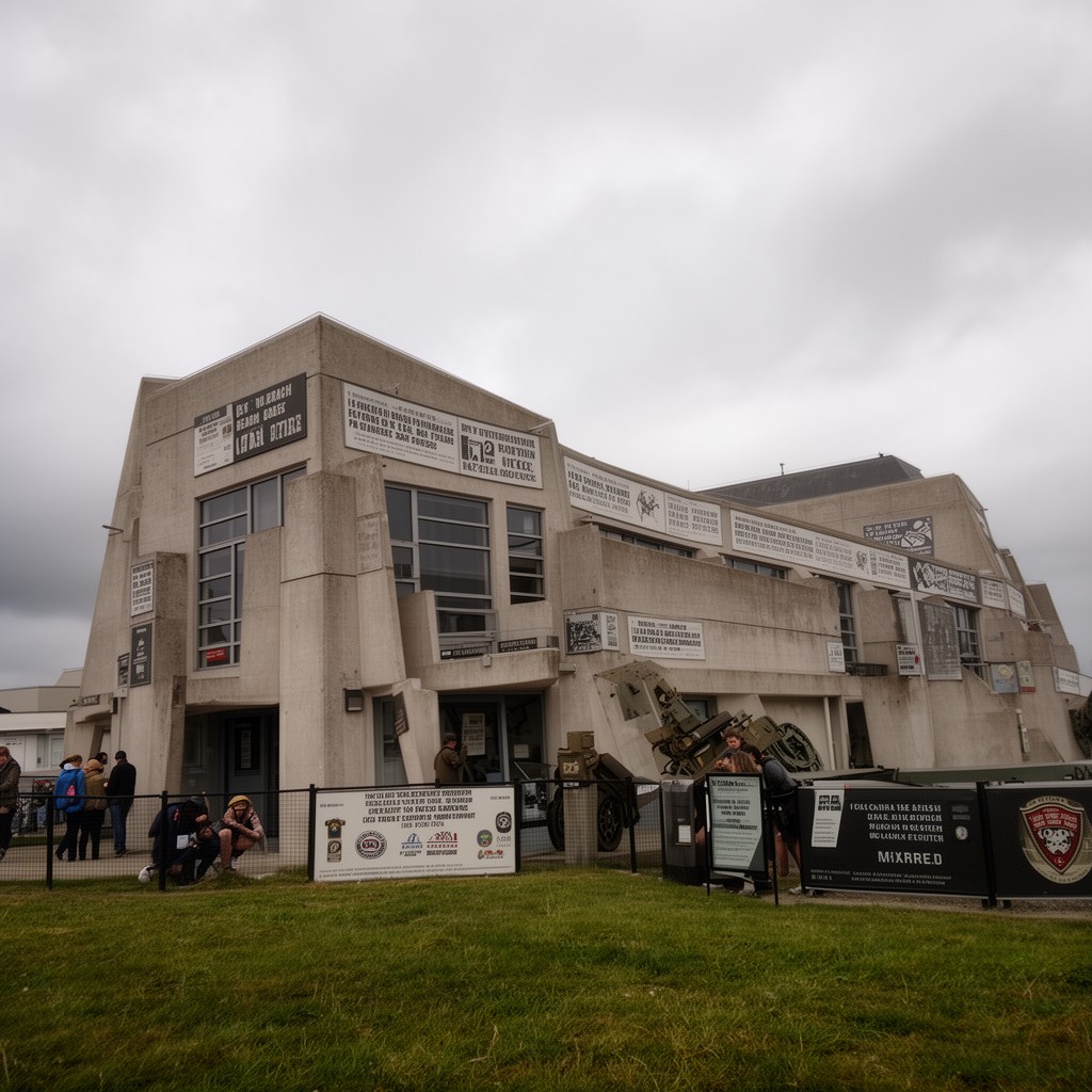 AI-generated illustration of Utah Beach Museum