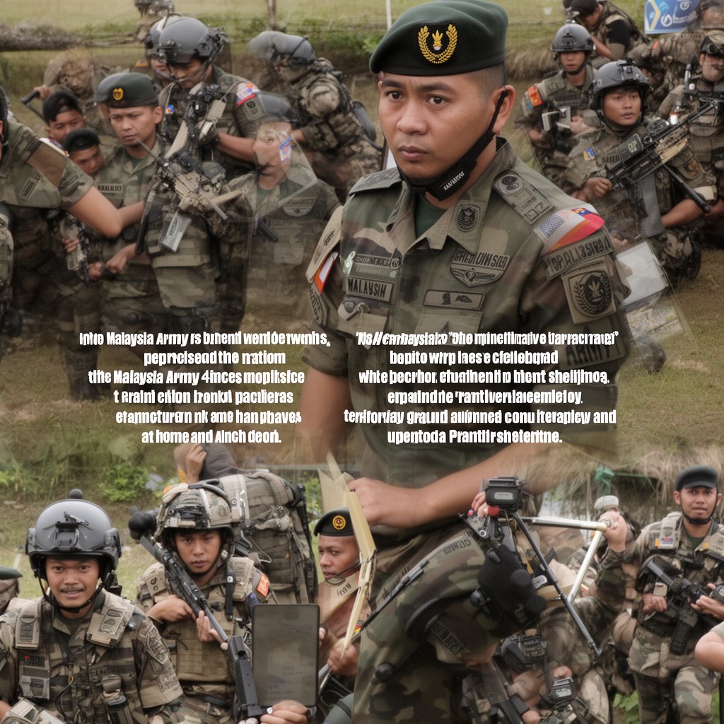 AI-generated illustration of Malaysian Army