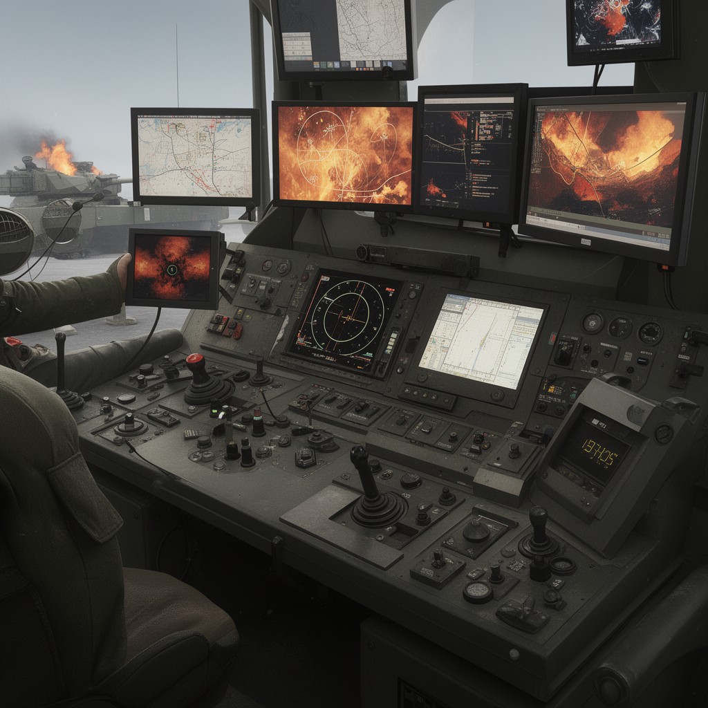 AI-generated illustration of Drawa fire control system