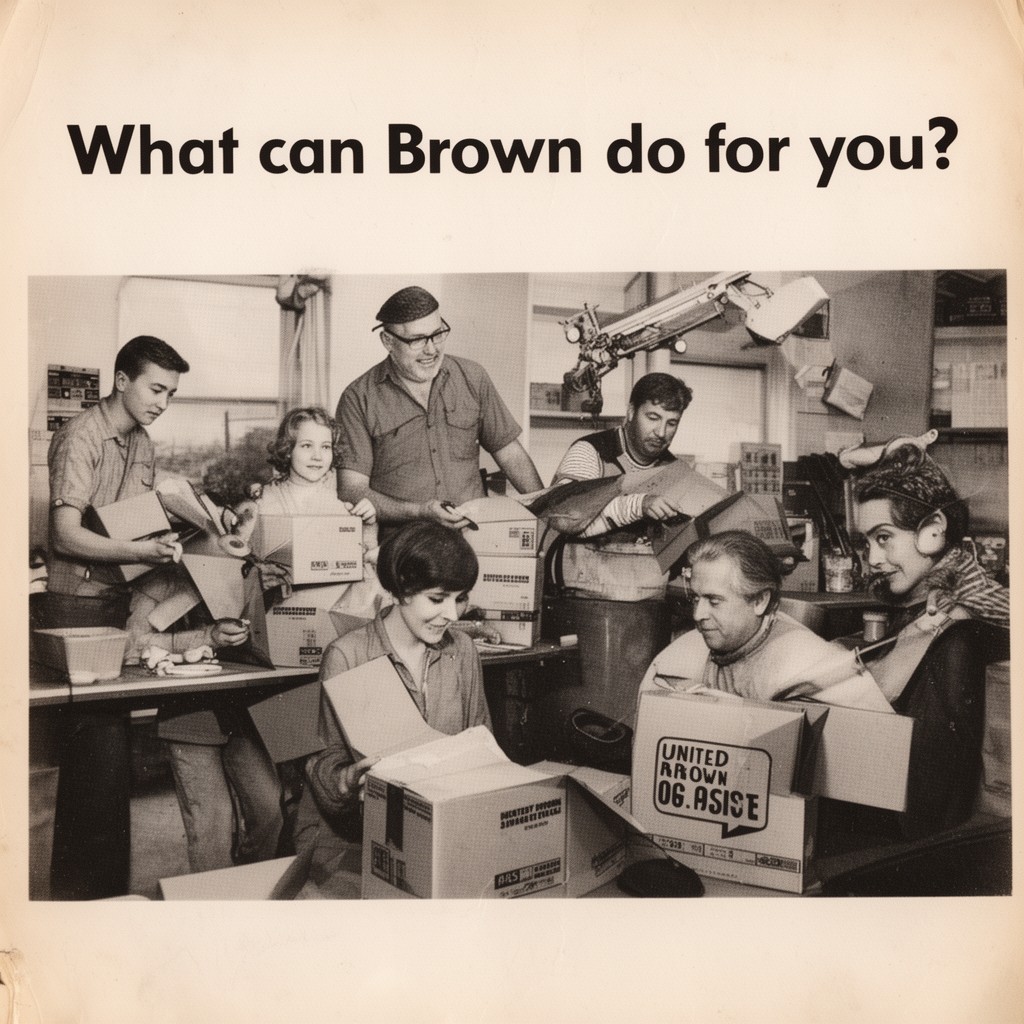 AI-generated illustration of What can Brown do for you? (historical)