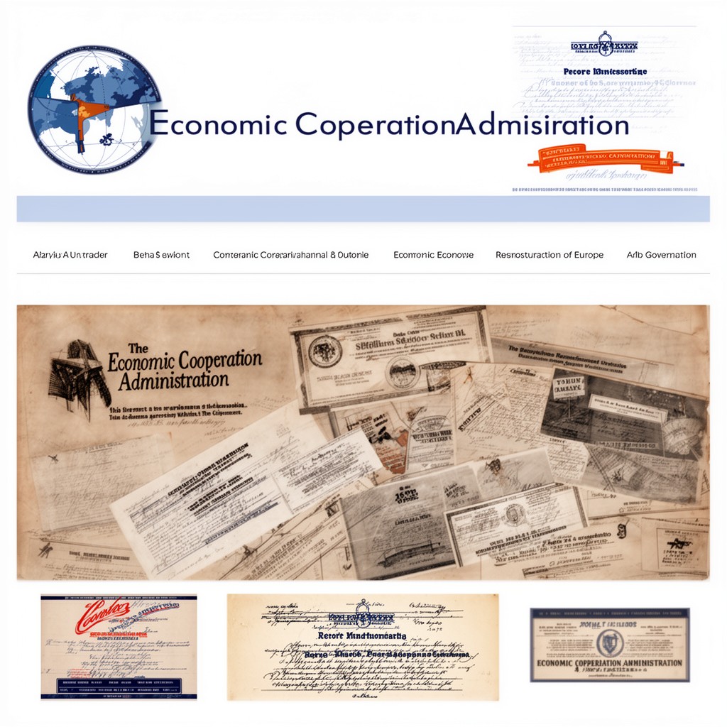 AI-generated illustration of Economic Cooperation Administration