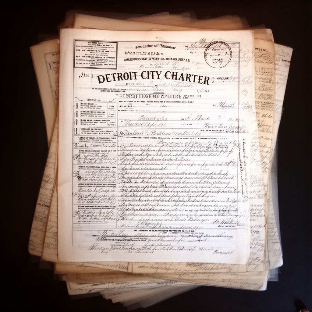 AI-generated illustration of Detroit City Charter