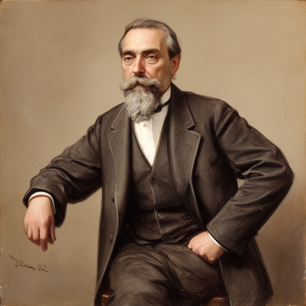 AI-generated illustration of Henry Dunant